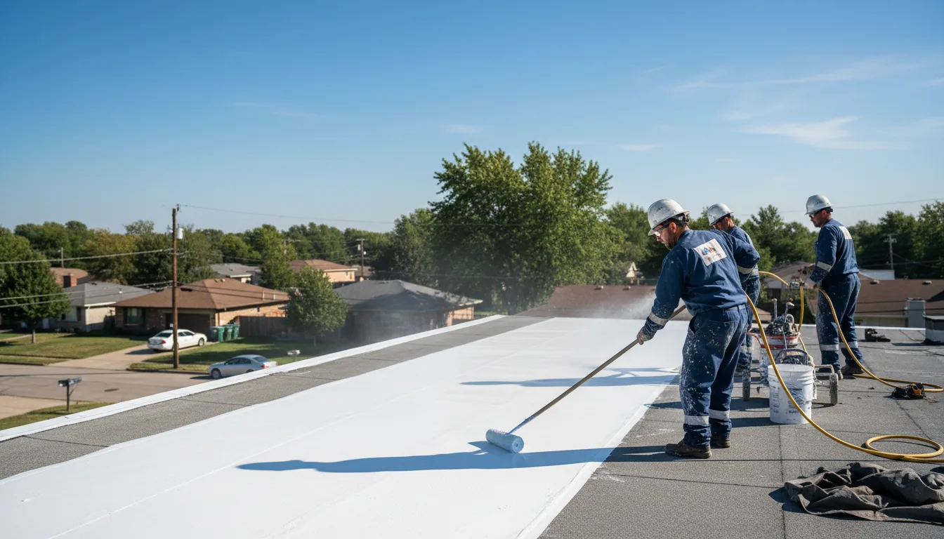 Commercial roof coating in Rosendale, MO near me